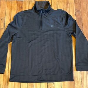 Perry Ellis Men's Black Half-Zip Sweater